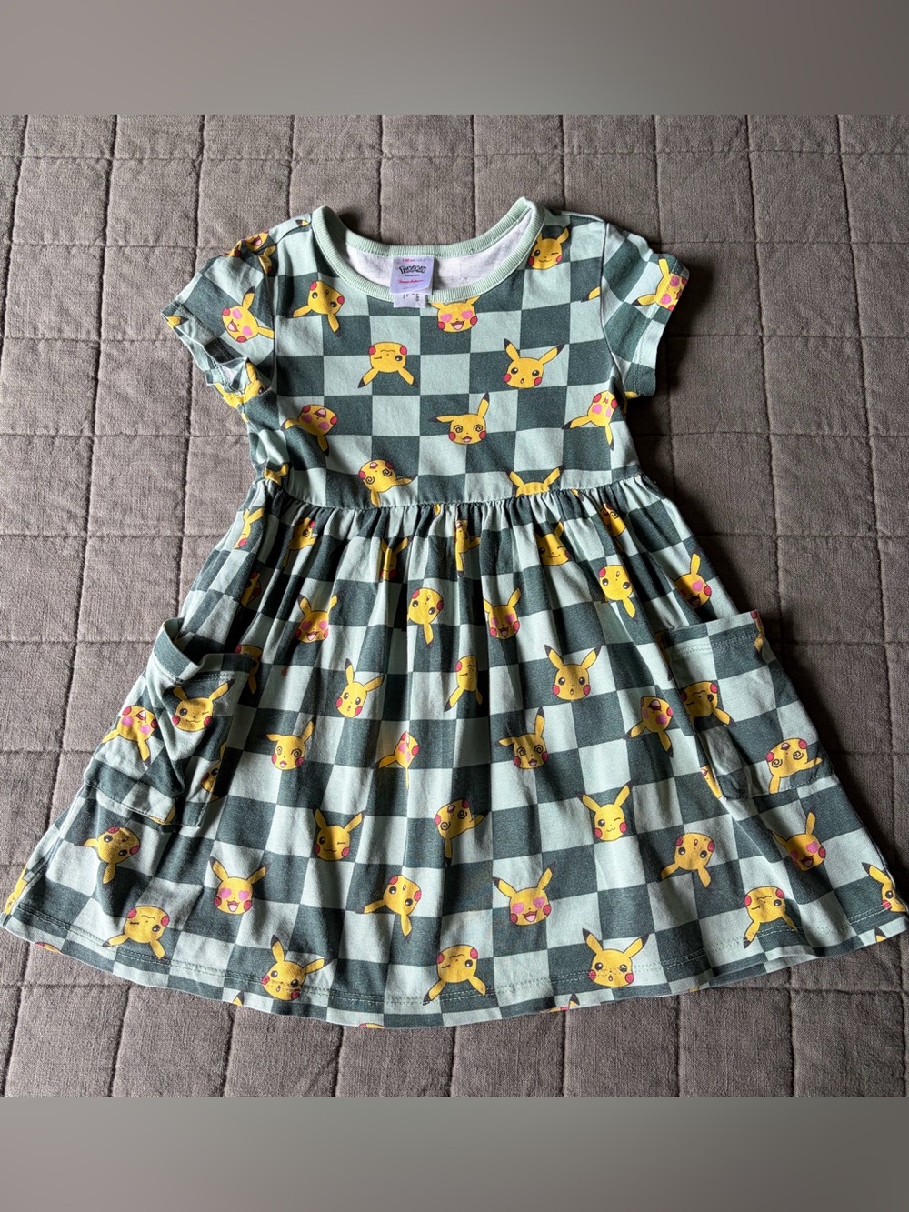Hanna Andersson x Pokemon Pikachu Girls Playground Dress with Pockets 4T